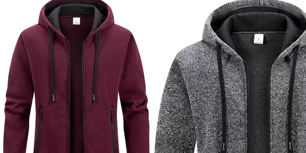 Chaqueta polar BEVAMA con cremallera y capucha