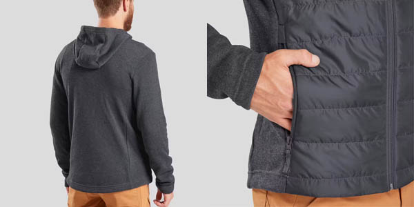 Chaqueta polar de montaña Quechua NH100 Hybride