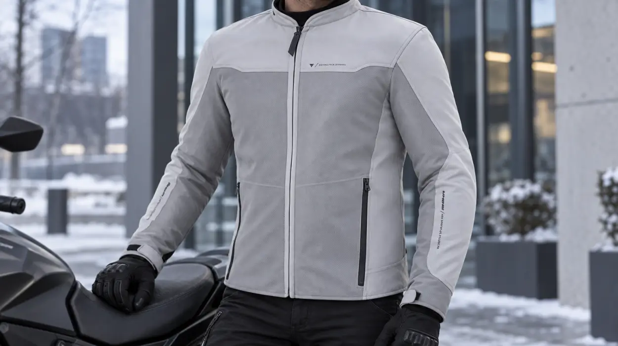Chaqueta de moto Shima Openair para hombre, ligera, transpirable y con protector de espalda