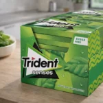 Pack x144 Chicles sin azúcar Trident Senses sabor hierbabuena