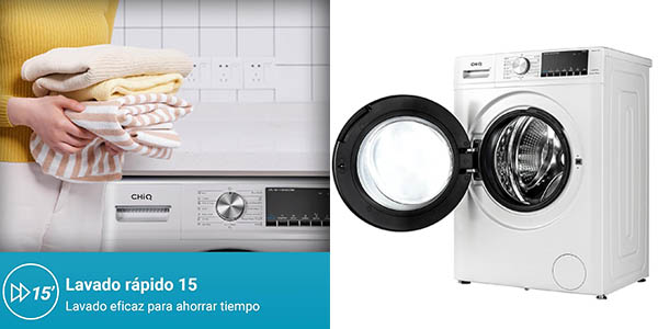 Chiq lavadora carga frontal 10 kg oferta