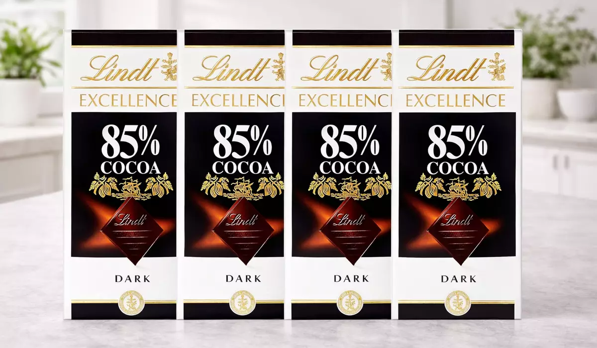 Pack de 5 tabletas de chocolate Lindt Excellence 85% Cacao de 100 g