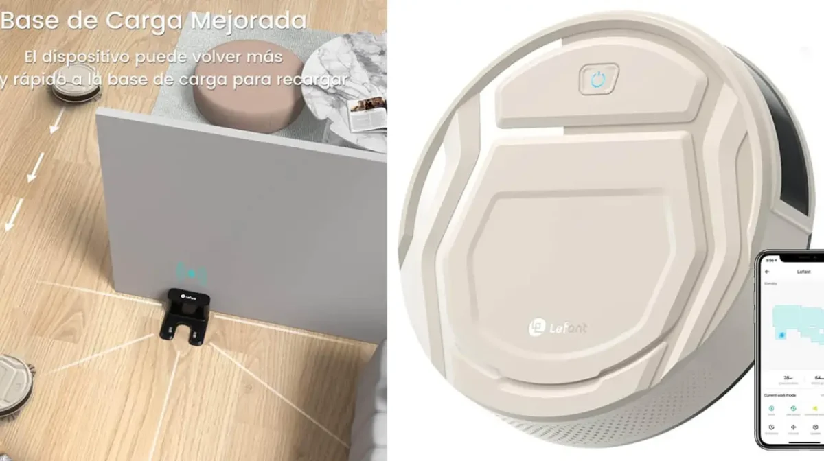 Robot aspirador Lefant M210 Pro compatible con Alexa