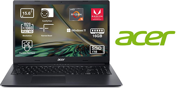 Portátil Acer Aspire 3 de 15.6”