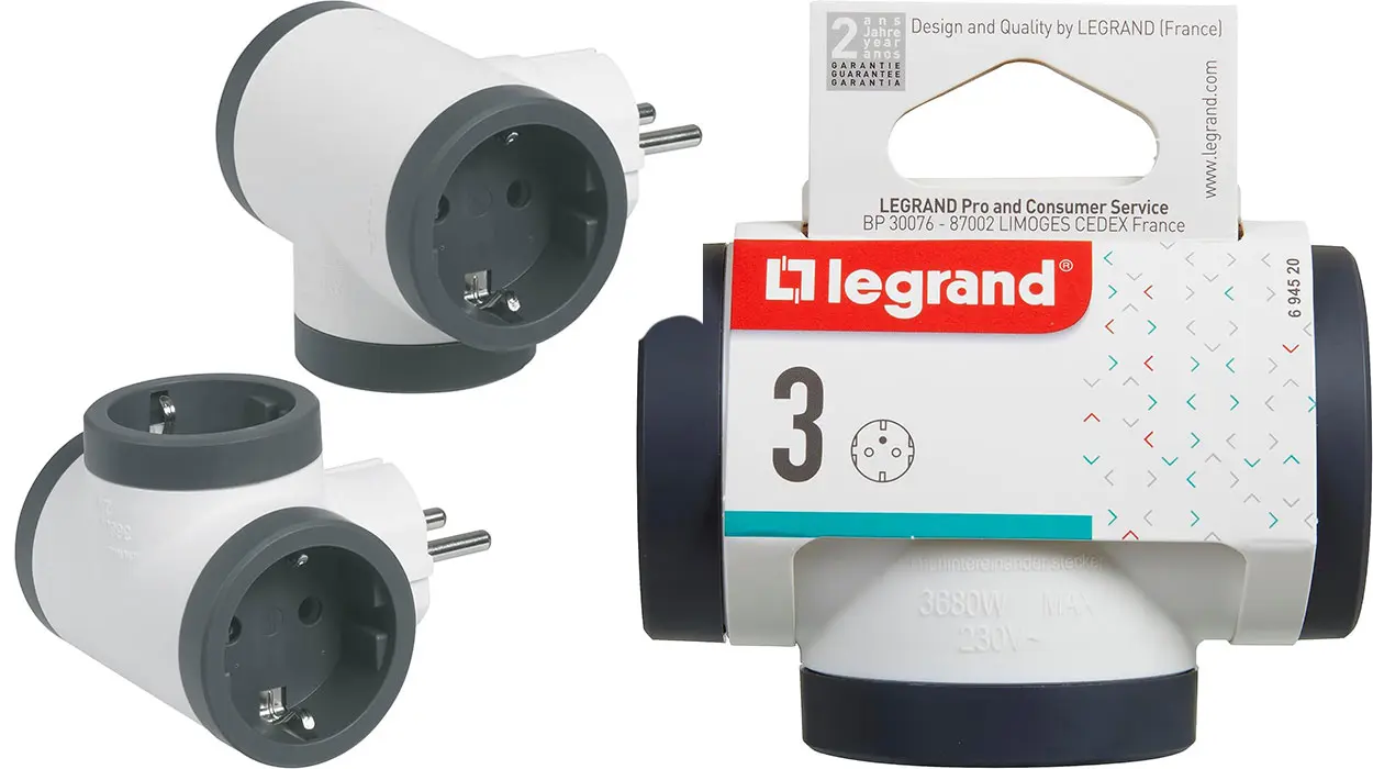Chollo Adaptador Legrand con 3 tomas de enchufe 