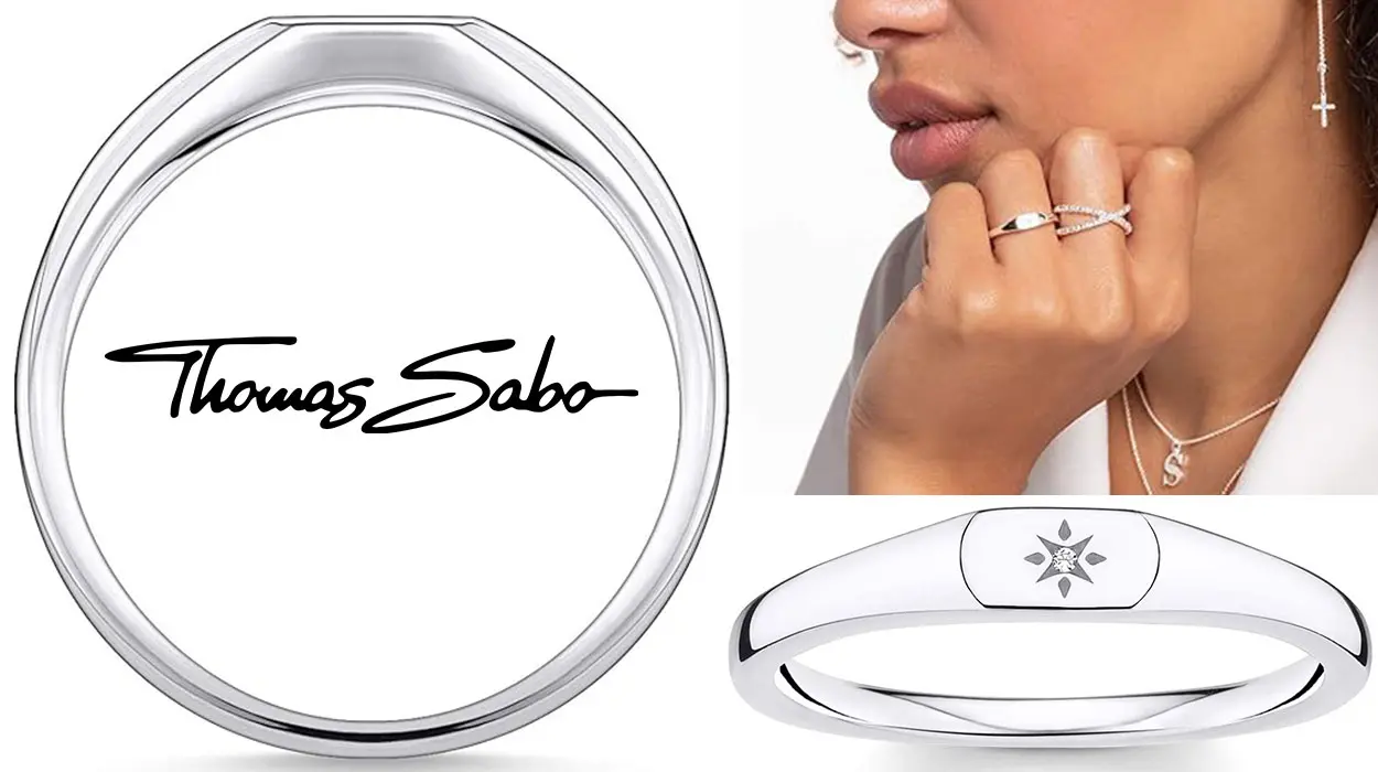 Chollo Anillo con estrella Thomas Sabo de plata de ley 925