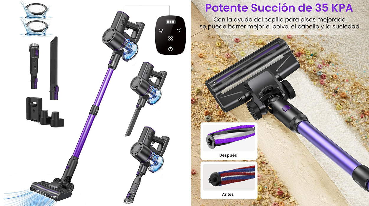 Chollo Aspirador escoba Vexilar V8PRO sin cable 