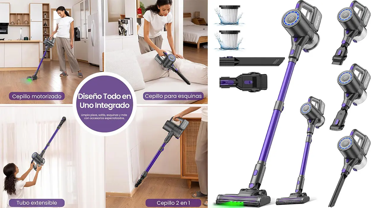 Chollo Aspiradora inalámbrica Suirviz U8 todo en uno de 40 KPa