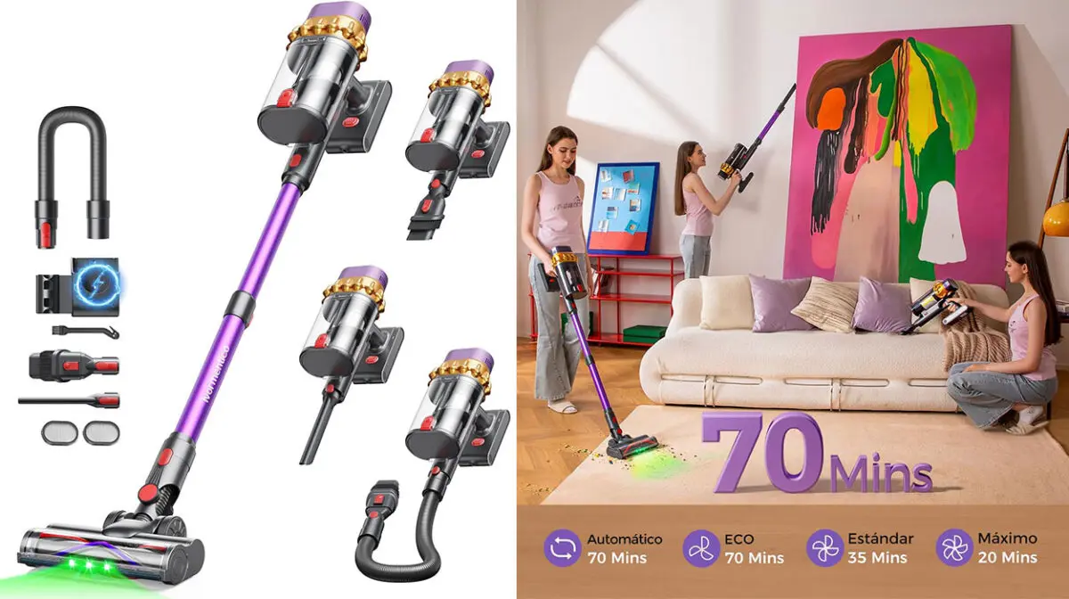 ¿Niños y mascotas en casa? ¡Disfruta de un ambiente más limpio con esta aspiradora Ivormentico rebajada con doble cupón!