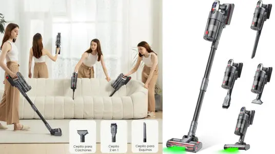 Chollo Aspiradora sin cable Linkifly A11 de 48 kPa con accesorios