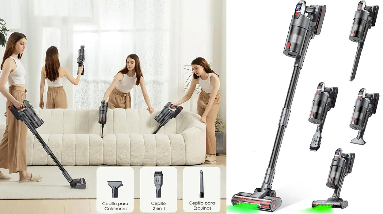 Chollo Aspiradora sin cable Linkifly A11 de 48 kPa con accesorios