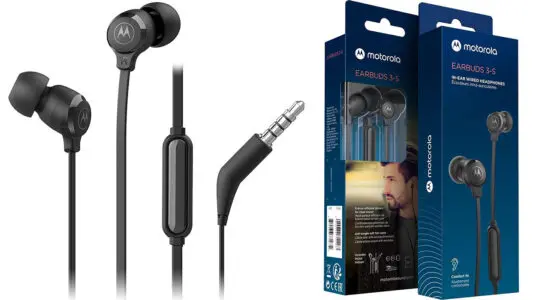 Chollo Auriculares in-ear Motorola Earbuds 3-S con cable y micrófono