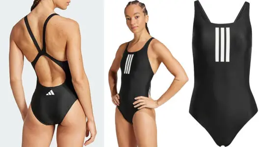 Chollo Bañador Adidas V-Back 3 Bandas para mujer