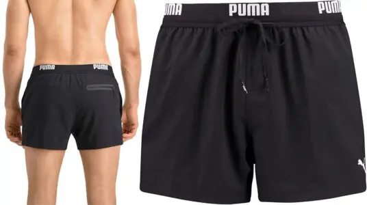 Chollo Bañador Puma negro para hombre