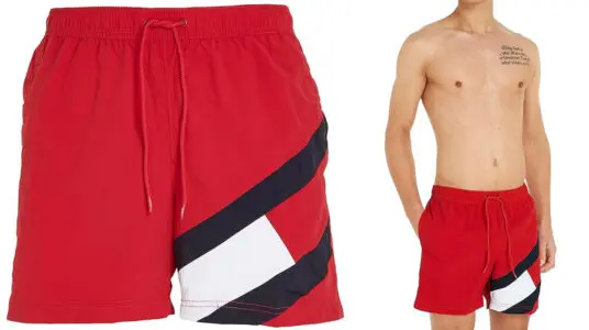 Chollo Bañador Tommy Hilfiger rojo para hombre