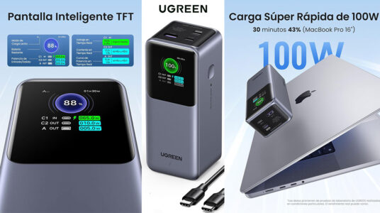 Chollo Batería portátil Ugreen de 20.000 mAh y 130 W