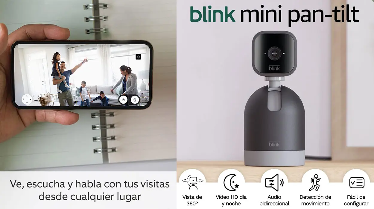 Chollo Cámara de seguridad Blink Mini HD compatible con Alexa