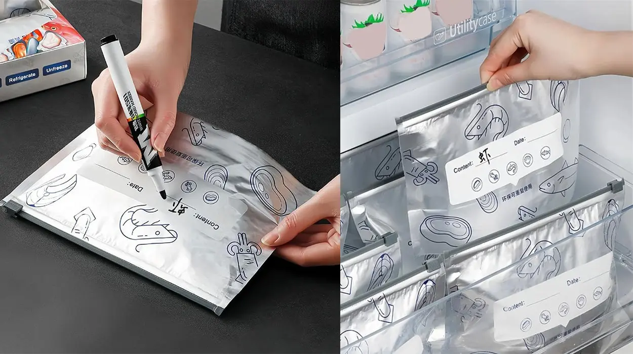 Pack de 10 bolsas de aluminio antibacterianas