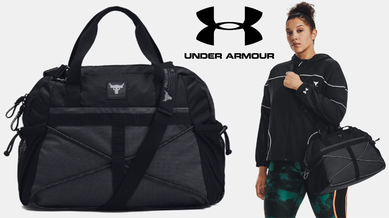 Bolsa de deporte pequeña Under Armour Project Rock para mujer