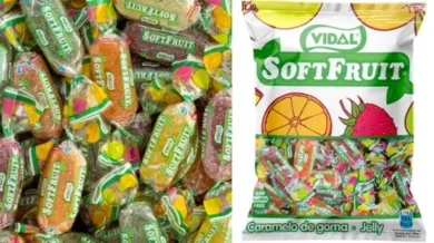 Chollo Bolsa de gominolas envueltas Vidal SoftFruit de 1 kg