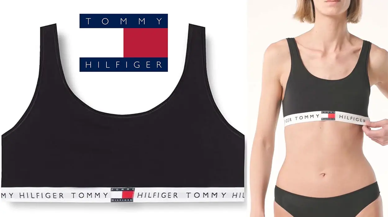 Chollo Bralette Tommy Hilfiger Heritage sin aros para mujer