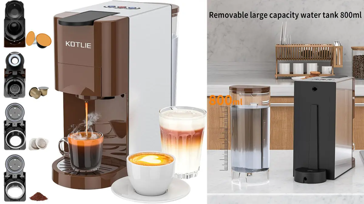 Cafetera automática de cápsulas KOTLIE 4 en 1