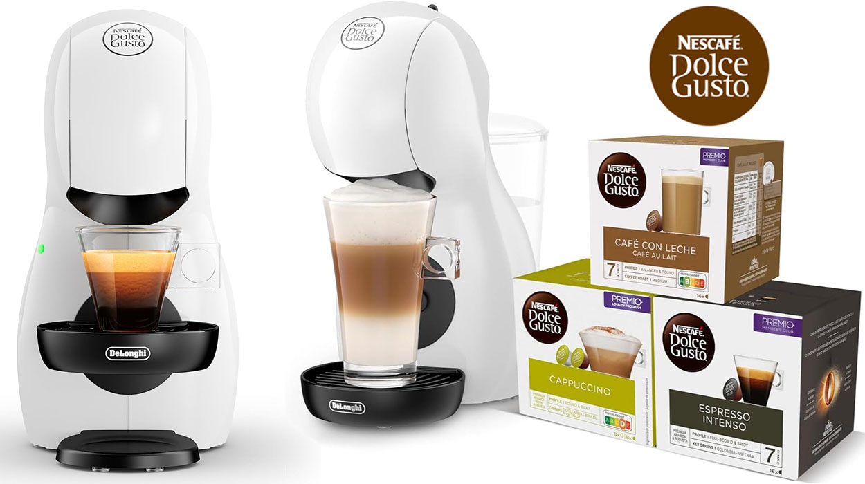 Chollo Cafetera De'Longhi Dolce Gusto Piccolo XS + 48 cápsulas 