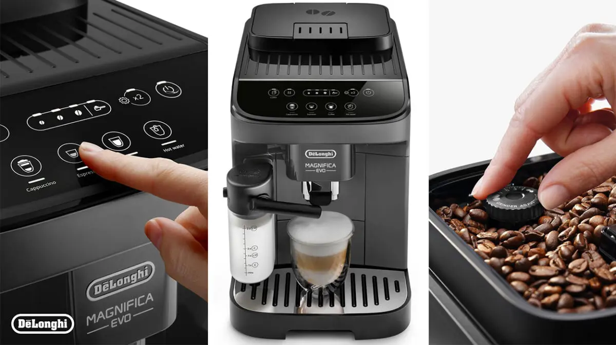 Cafetera superautomática De'Longhi Magnifica Evo con espumador de leche