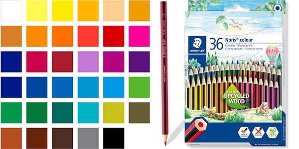 Chollo Caja de 36 lápices de colores Staedtler Noris Colour