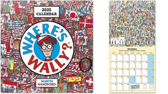 Calendario de pared 2025 ¿Dónde está Wally?