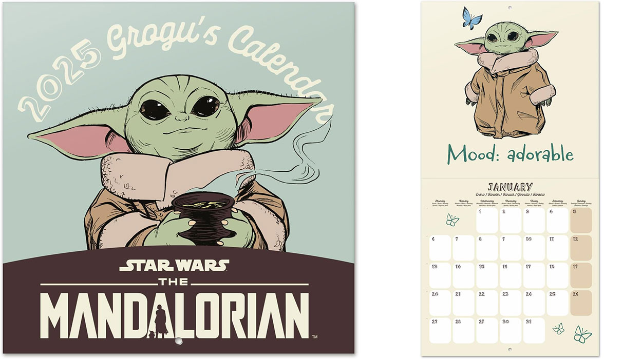 Chollo Calendario de pared 2025 Grogu de The Mandalorian