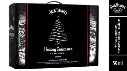 Calendario de Adviento Jack Daniel's con 20 miniaturas de whiskey