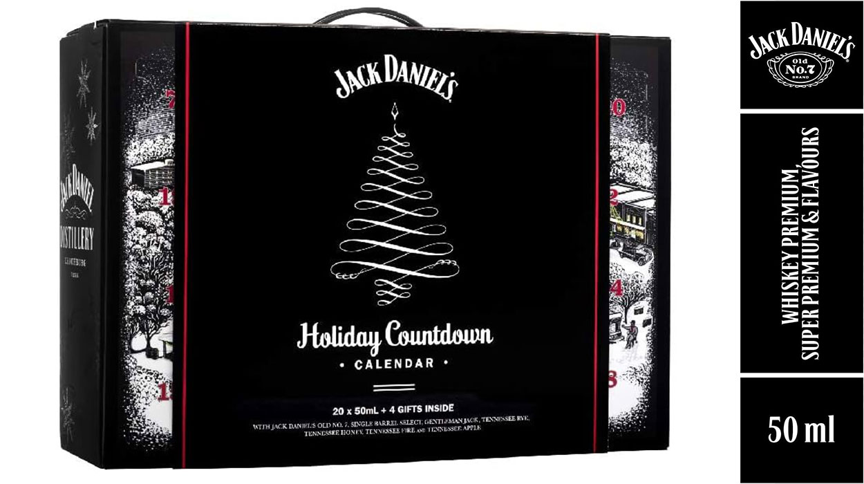 Calendario de Adviento Jack Daniel's con 20 miniaturas de whiskey