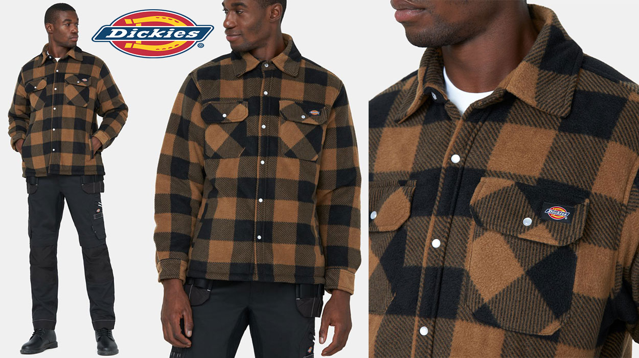 Chollo Camisa de leñador Dickies Portland para hombre 