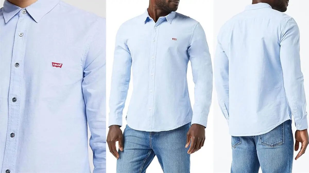 Camisa Levi's Battery Housemark slim azul claro para hombre