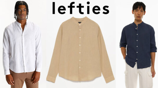 Chollo Camisa de lino Lefties para hombre