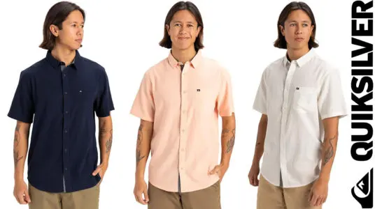 Chollo Camisa Quiksilver Time Box de manga corta para hombre