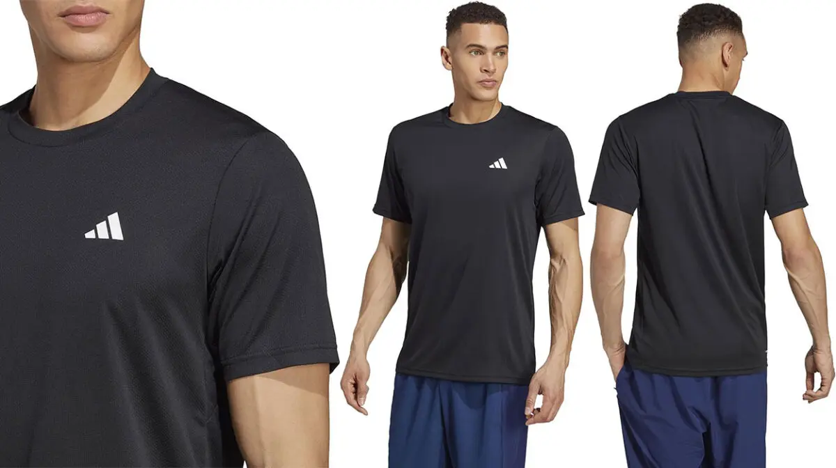 Esta vendidísima camiseta de entrenamiento Adidas hoy está muy rebajada en color negro