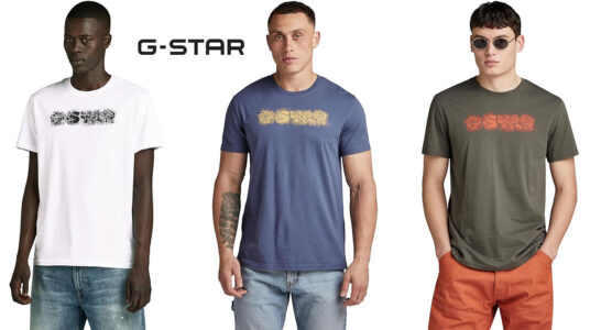 Chollo Camiseta G-Star Distressed Logo para hombre