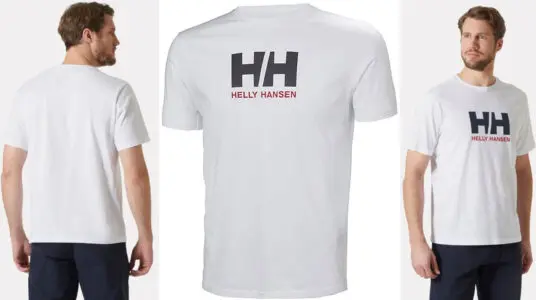 Chollo Camiseta Helly Hansen HH Logo blanca para hombre