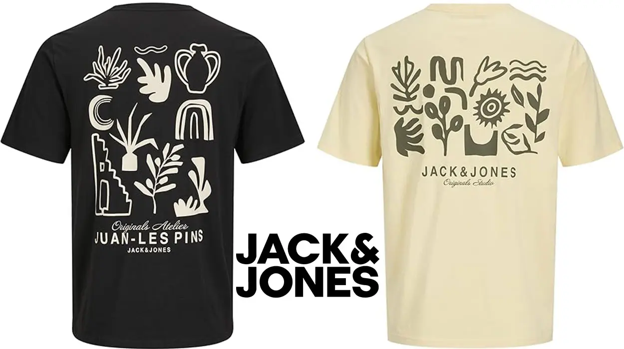 Chollo Camiseta Jack & Jones Jorcanggu Slub Element para hombre en varios colores