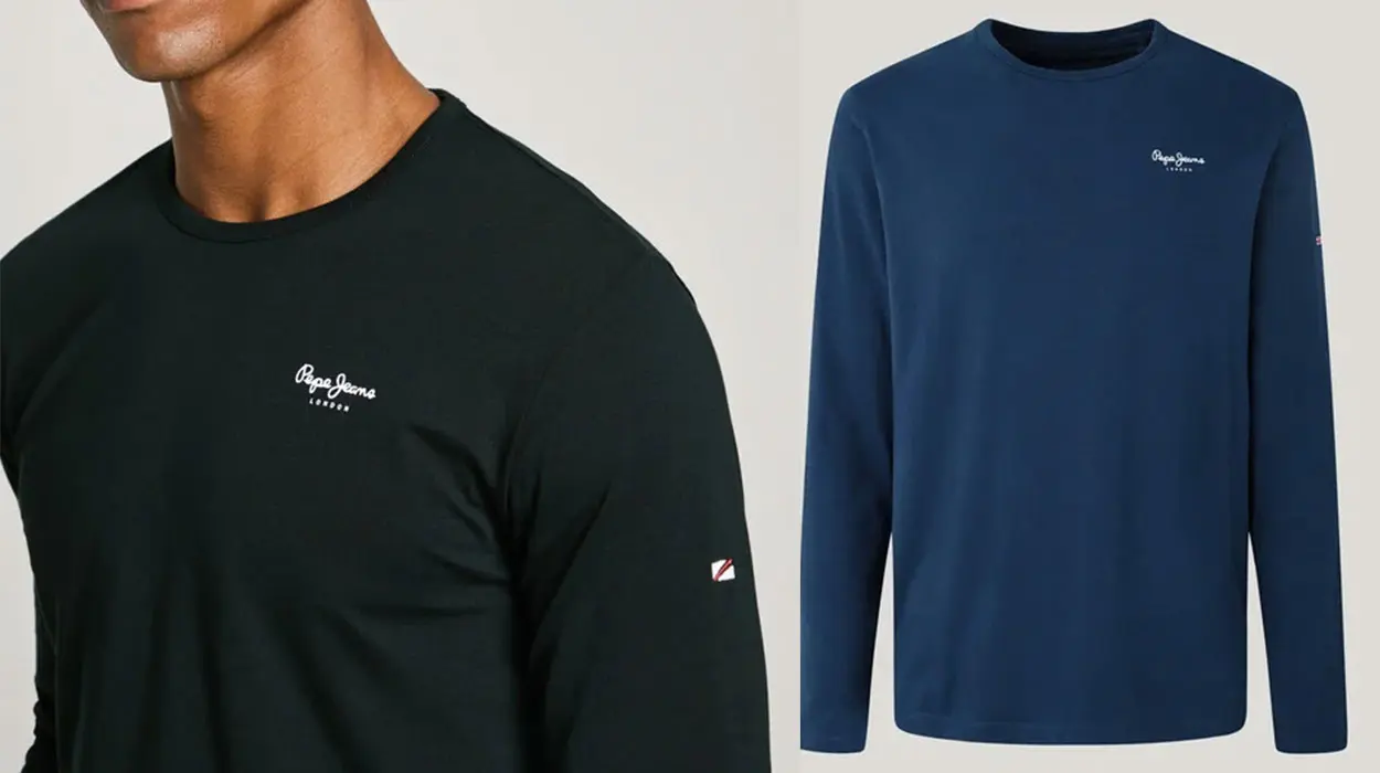 Camiseta de manga larga Pepe Jeans Basic 2 Long para hombre en oferta