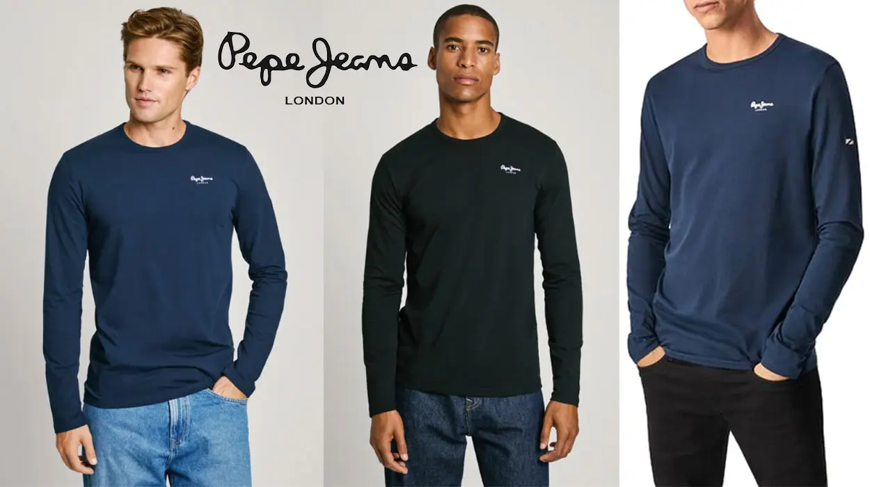 Chollo Camiseta de manga larga Pepe Jeans Basic 2 Long para hombre