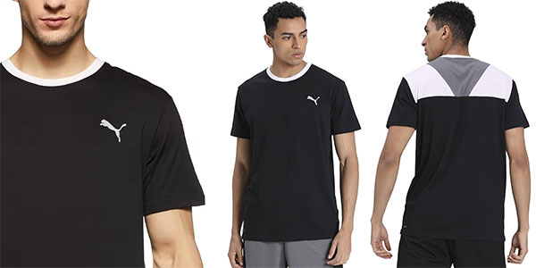 Chollo Camiseta de running Puma Reactive Color Block para hombre