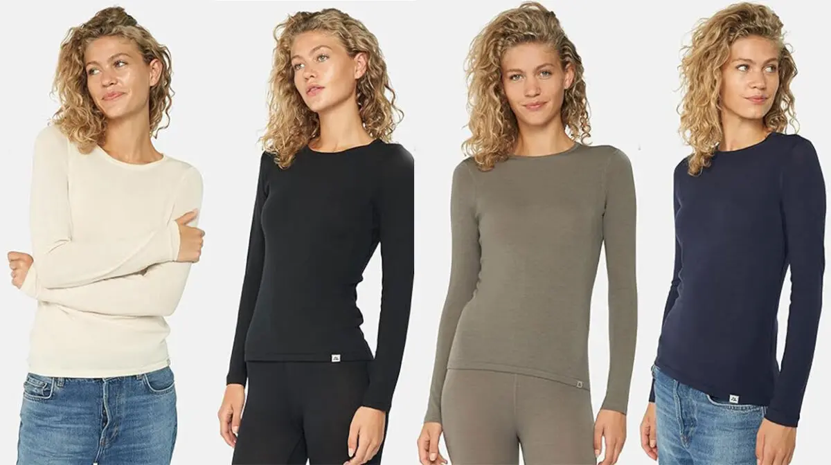 Camiseta térmica Danish Endurance de lana merina para mujer