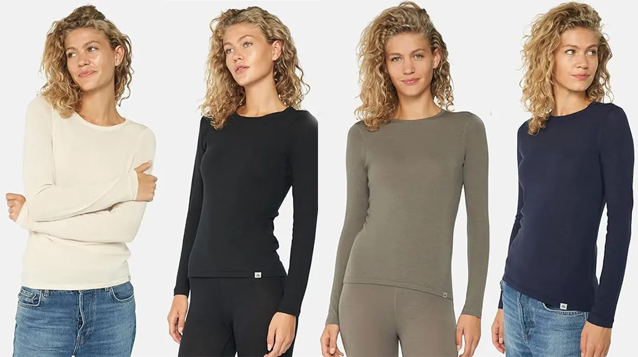 Chollo Camiseta térmica Danish Endurance de lana merina para mujer 