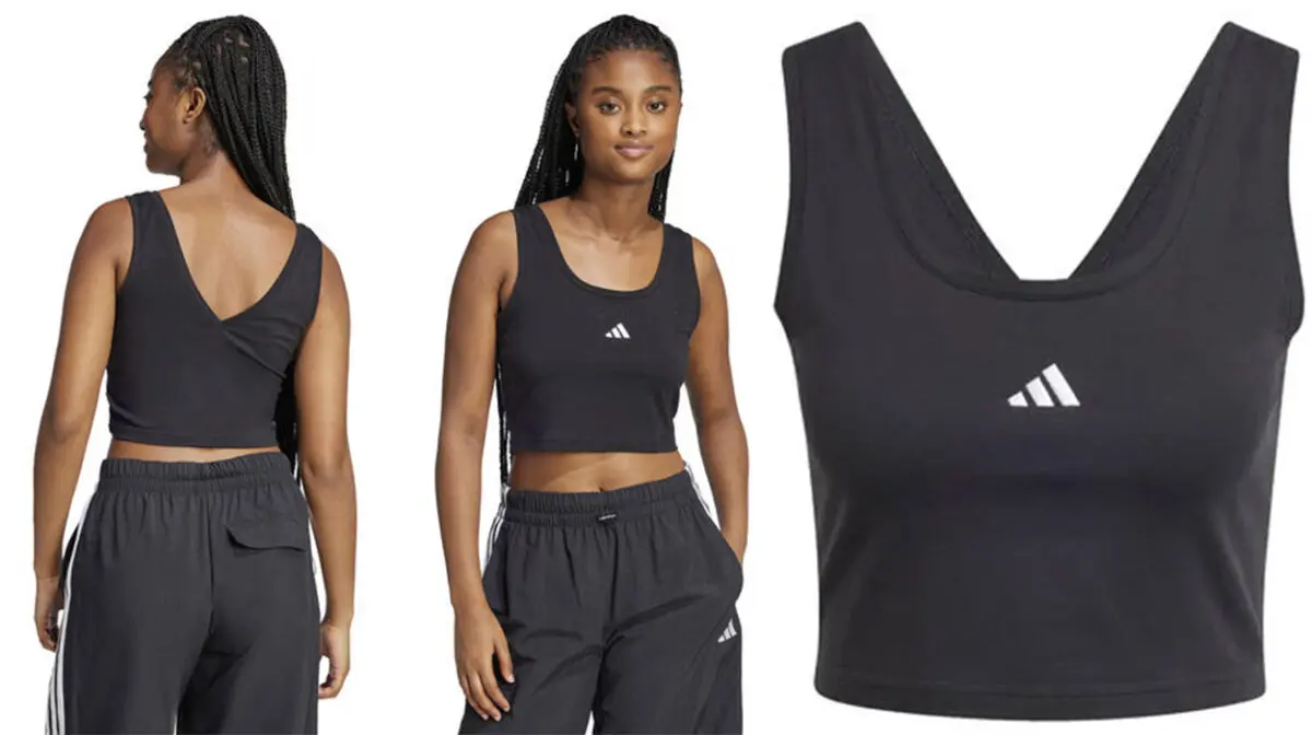 Entrena comodísima con esta camiseta de tirantes Adidas a precio de saldo