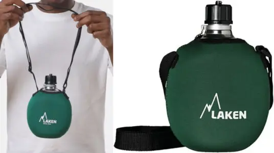 Chollo Cantimplora Laken de aluminio con funda de neopreno de 1 litro