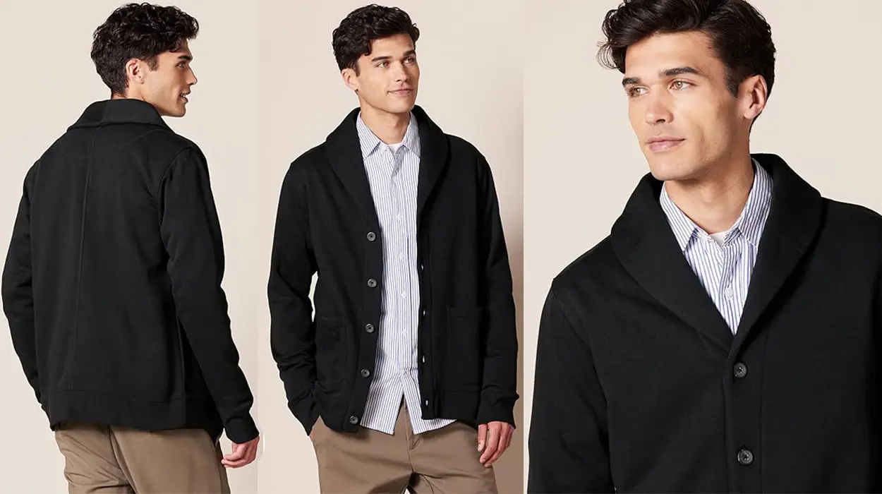 Chollo Cárdigan de forro polar Amazon Essentials para hombre