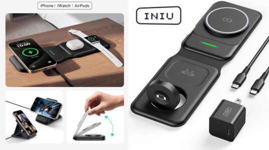 Chollo Cargador inalámbrico Iniu 3 en 1